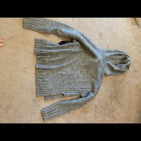 Grey American Eagle hooded sweater - Picture 2 of 5